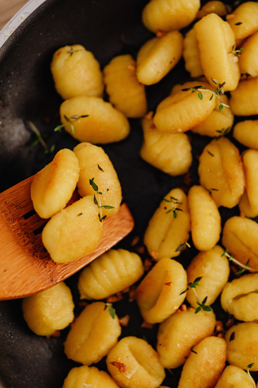 A Close-up Shot of a Gnocchi